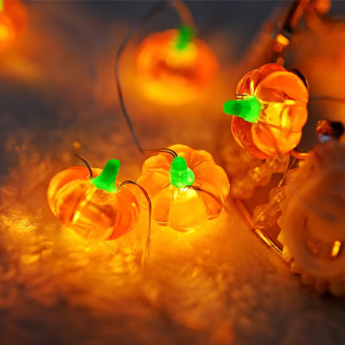 Pumpkin String Lights | Aesthetic Room Decor