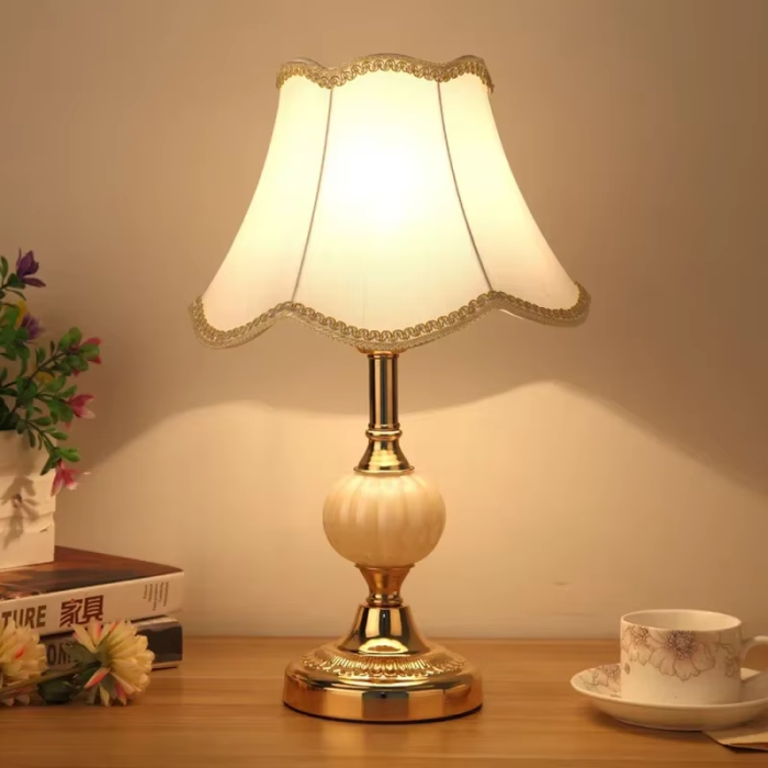 Vintage European Bedside Lamp | Aesthetic Room Decor
