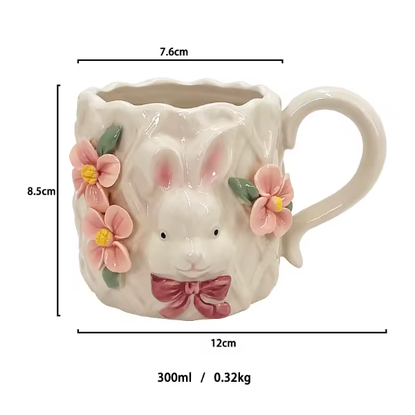 Easter Bunny Mug | Aesthetic Room Decor
