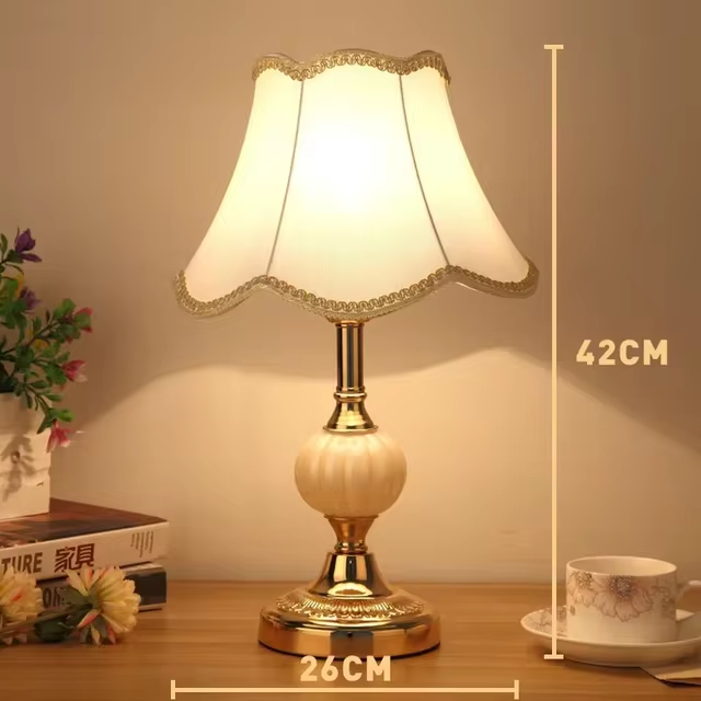 Vintage European Bedside Lamp | Aesthetic Room Decor