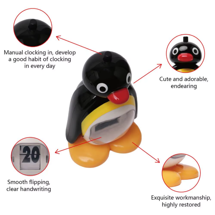 Perpetual Penguin Calendar | Aesthetic Room Decor
