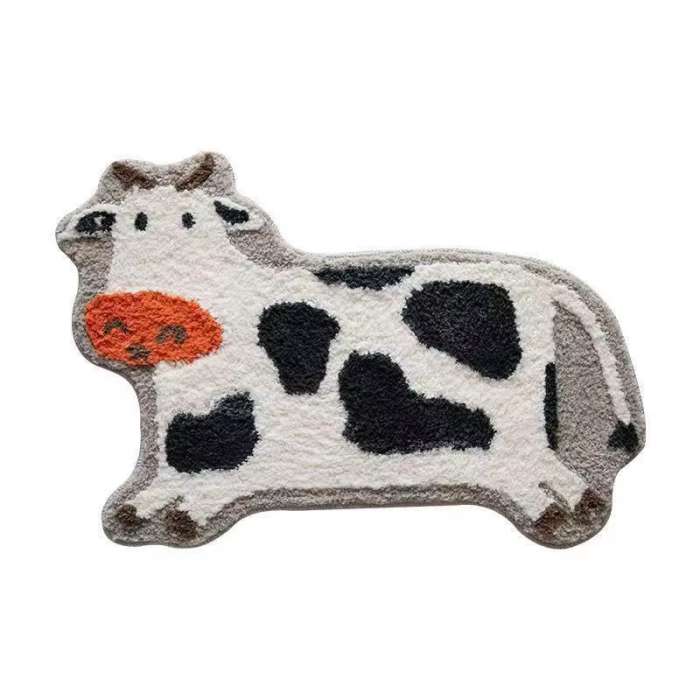 Kawaii Cow Rug | Aesthetic Roomcore