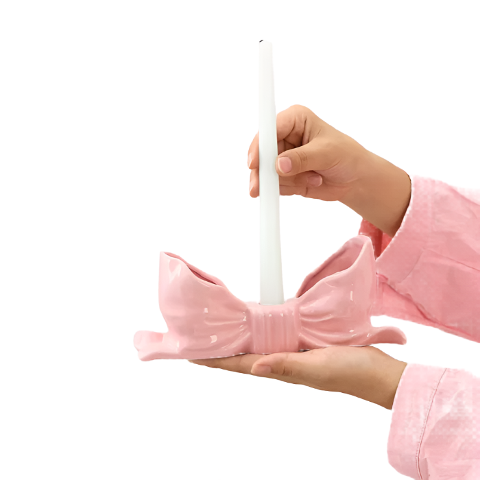 Bow Shaped Candle Holder | Aesthetic Room Decor