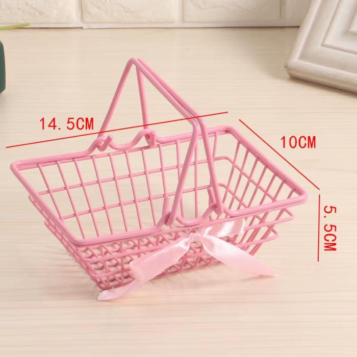 Pink Storage Basket | Aesthetic Room Decor