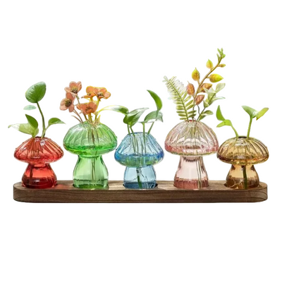 Fairy Mushroom Glass Vase Collection | Aesthetic Room Decor