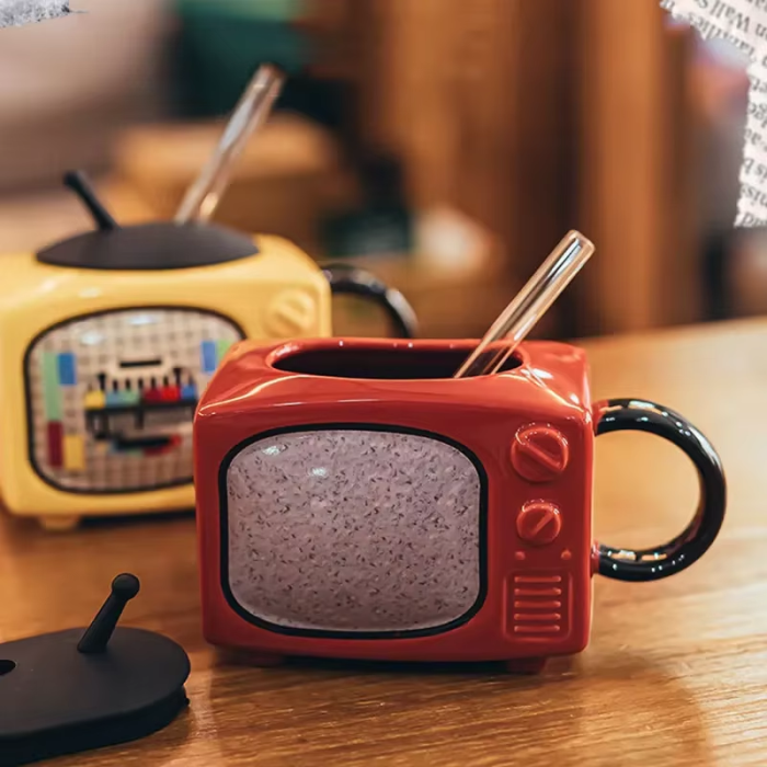 Retro TV Mug | Aesthetic Room Decor