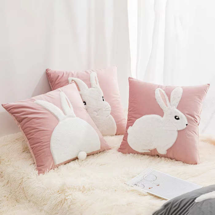 Cute Bunny Pillow Case | Aesthetic Room Decor