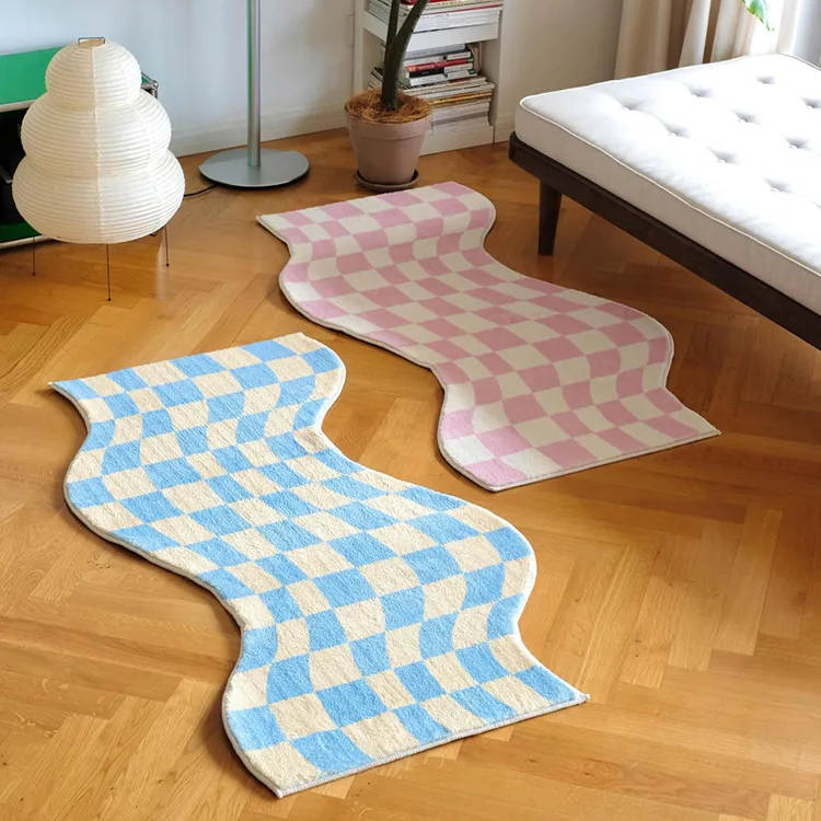 Groovy Checkered Rug | Aesthetic Room Decor