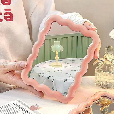 Pastel Wavy Mirror | Aesthetic Room Decor