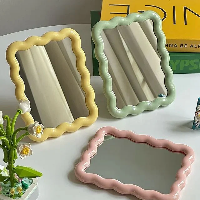 Pastel Wavy Mirror | Aesthetic Room Decor
