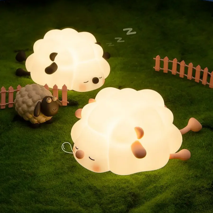 Sleeping Sheep Night Light | Aesthetic Room Decor