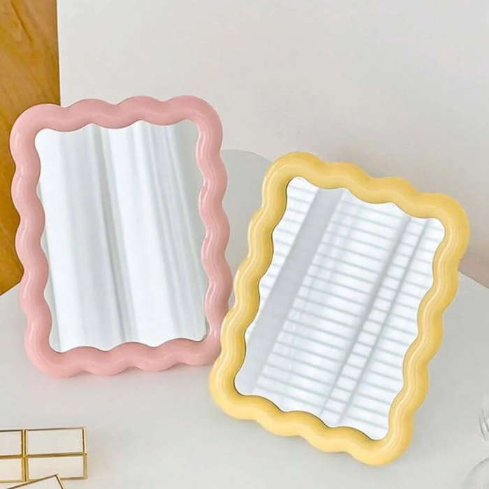 Pastel Wavy Mirror | Aesthetic Room Decor