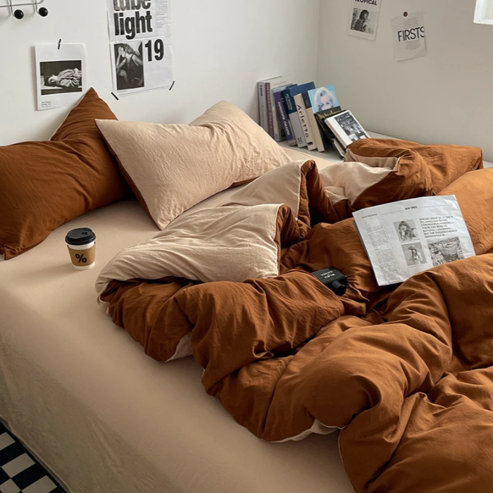 Dual-Tone Bedding Set | Aesthetic Room Decor
