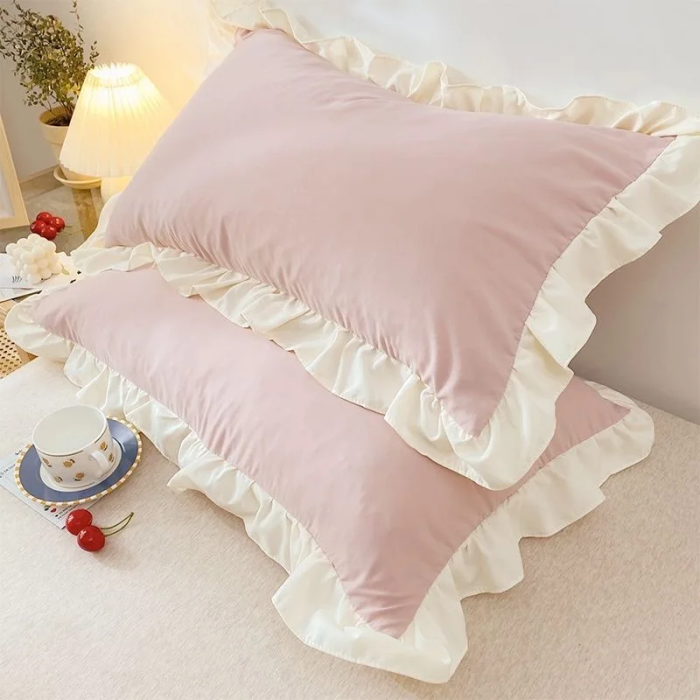 Coquette Ruffle Pillow Case | Aesthetic Room Decor