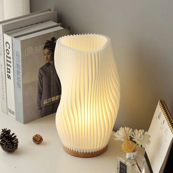 Wavy Bedside Lamp | Aesthetic Room Decor