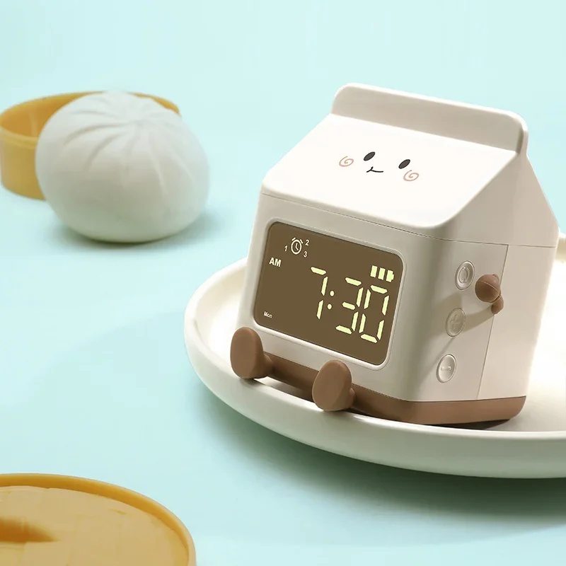 Milk Box Alarm Clock | Aesthetic Room Decor