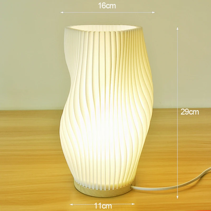 Wavy Bedside Lamp | Aesthetic Room Decor