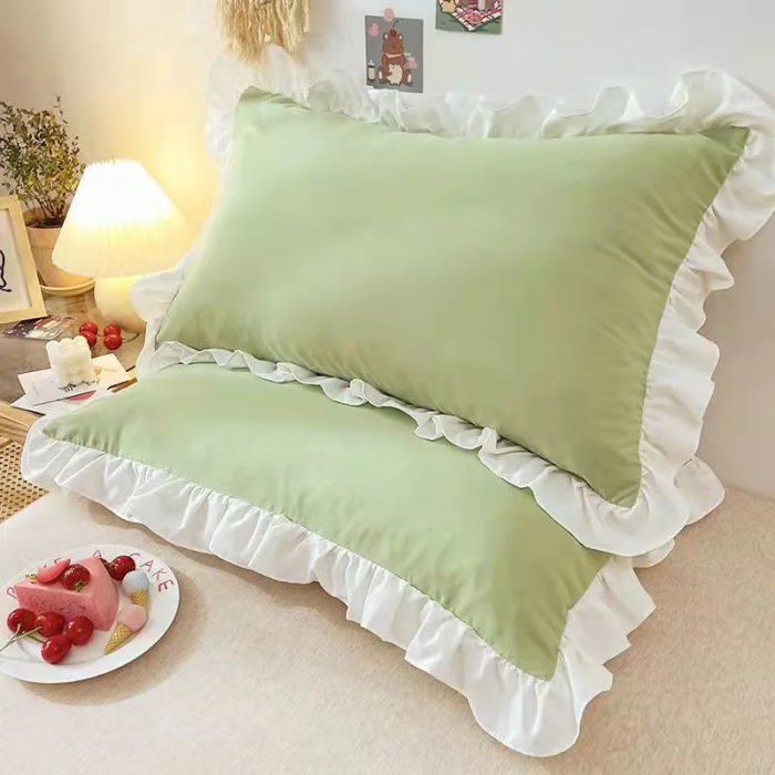 Coquette Ruffle Pillow Case | Aesthetic Room Decor