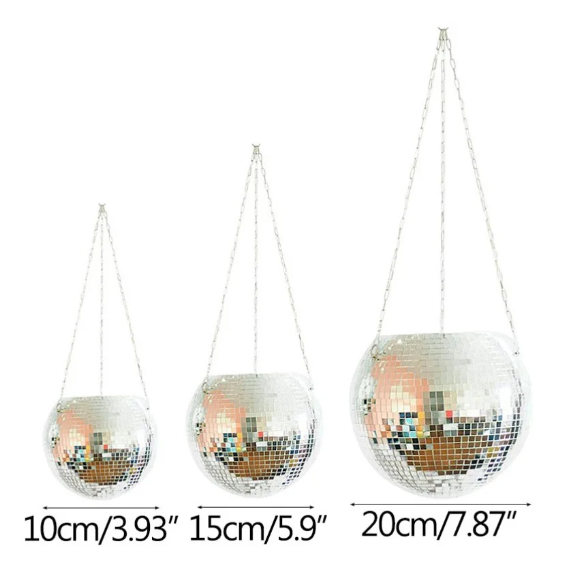 Disco Ball Plant Pot | Aesthetic Room Decor