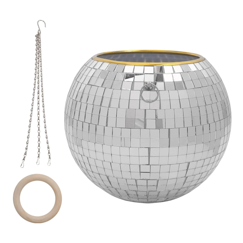 Disco Ball Plant Pot | Aesthetic Room Decor