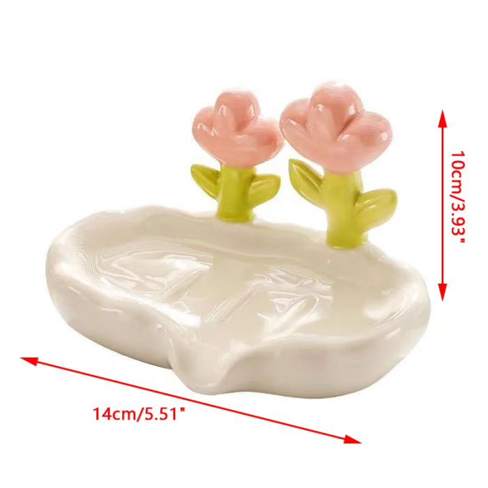 Flower Shape Soap Holder | Aesthetic Room Decor