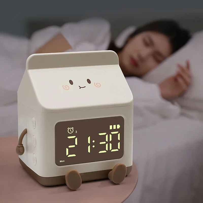 Milk Box Alarm Clock | Aesthetic Room Decor