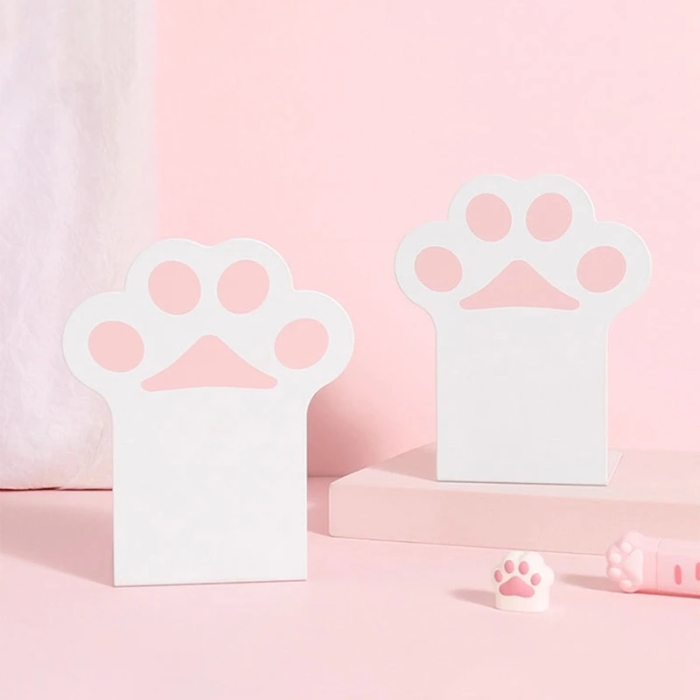 Kitty Paw Book Ends Stand | Aesthetic Room Decor