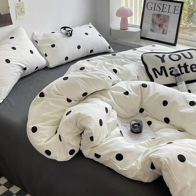 Polka Dot Bedding | Aesthetic Room Decor