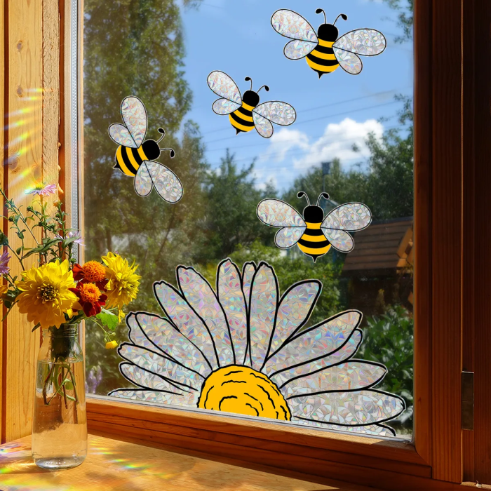 Bee Sun Catcher Stickers | Aesthetic Room Decor
