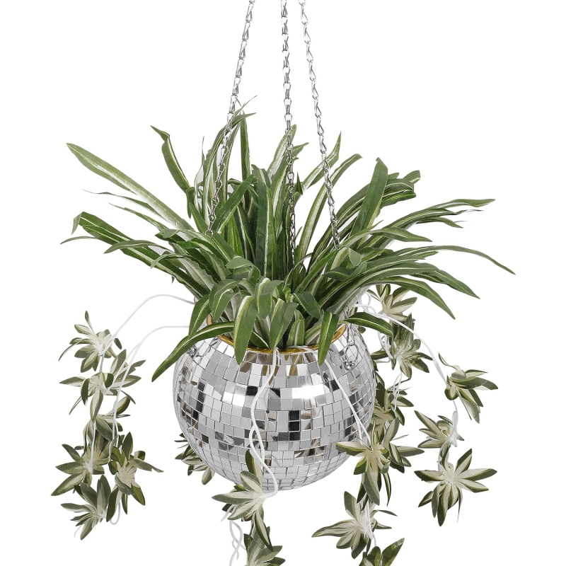 Disco Ball Plant Pot | Aesthetic Room Decor