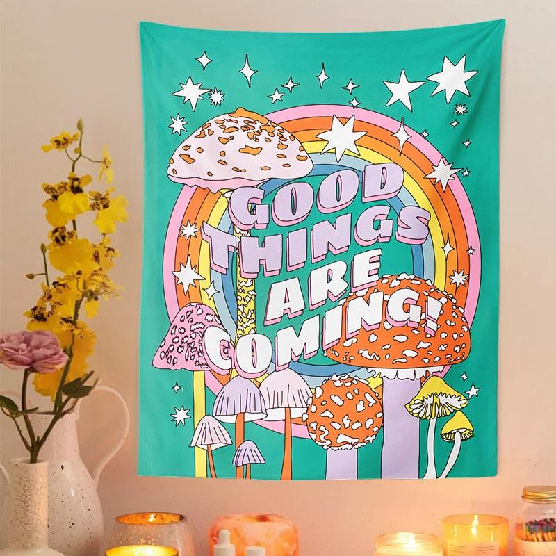 Positive Vibes Tapestry | Aesthetic Room Decor
