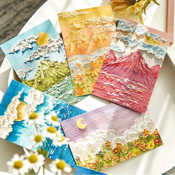 Pastel Oil Painting Wall Collage | Aesthetic Wall Decor