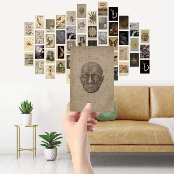 Darkest Academia Wall Collage | Aesthetic Room Decor