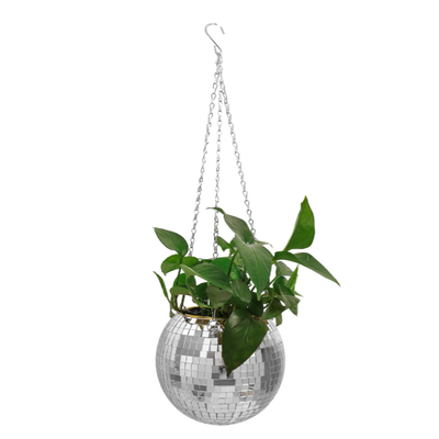 Disco Ball Plant Pot | Aesthetic Room Decor