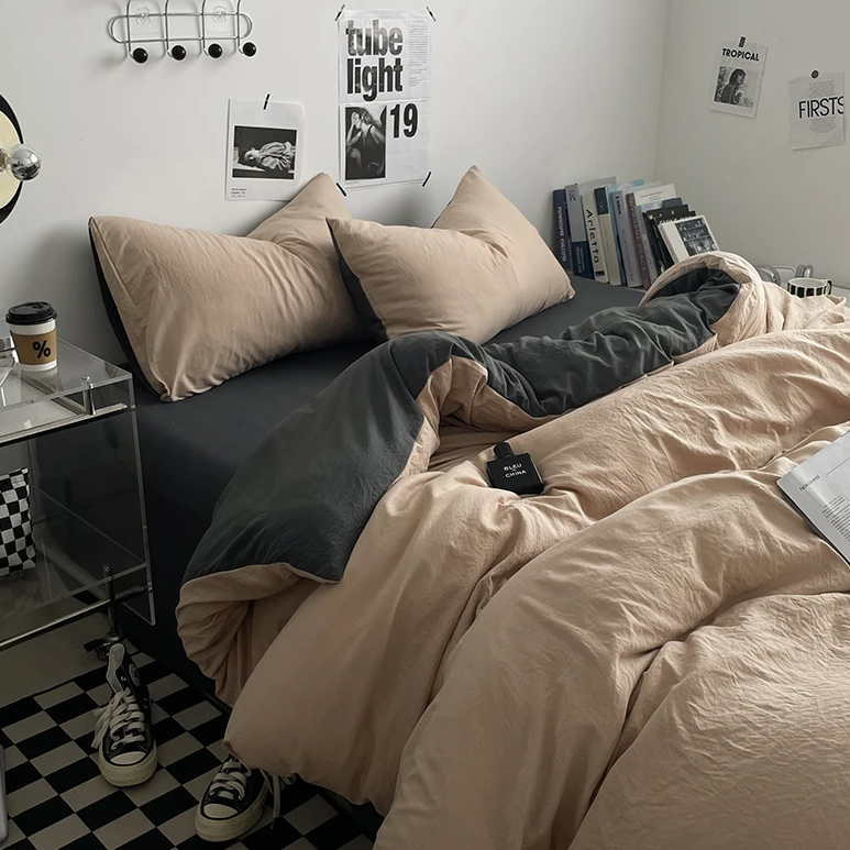 Dual-Tone Bedding Set | Aesthetic Room Decor