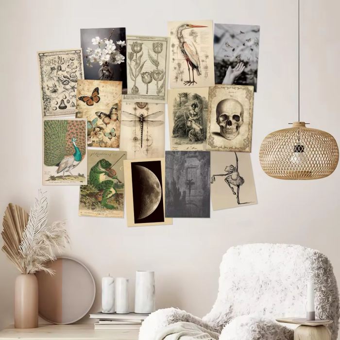 Darkest Academia Wall Collage | Aesthetic Room Decor