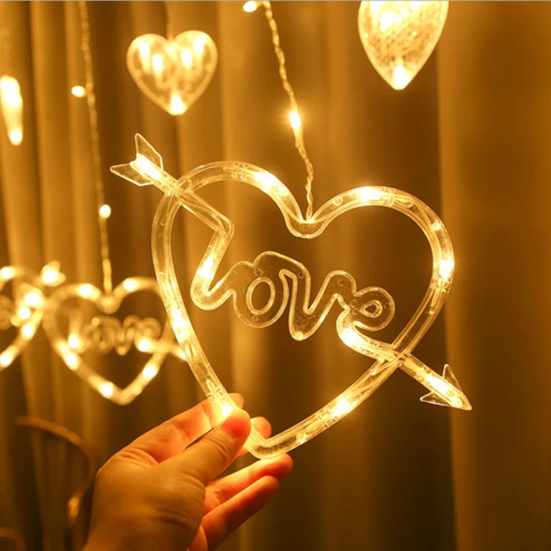 Floating Hearts String Light | Aesthetic Room Decor