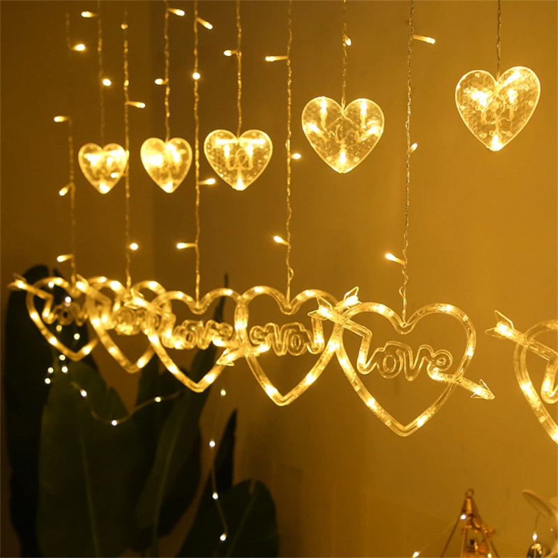 Floating Hearts String Light | Aesthetic Room Decor