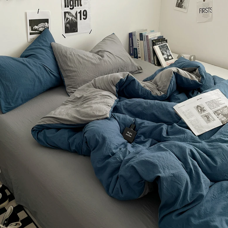 Dual-Tone Bedding Set | Aesthetic Room Decor