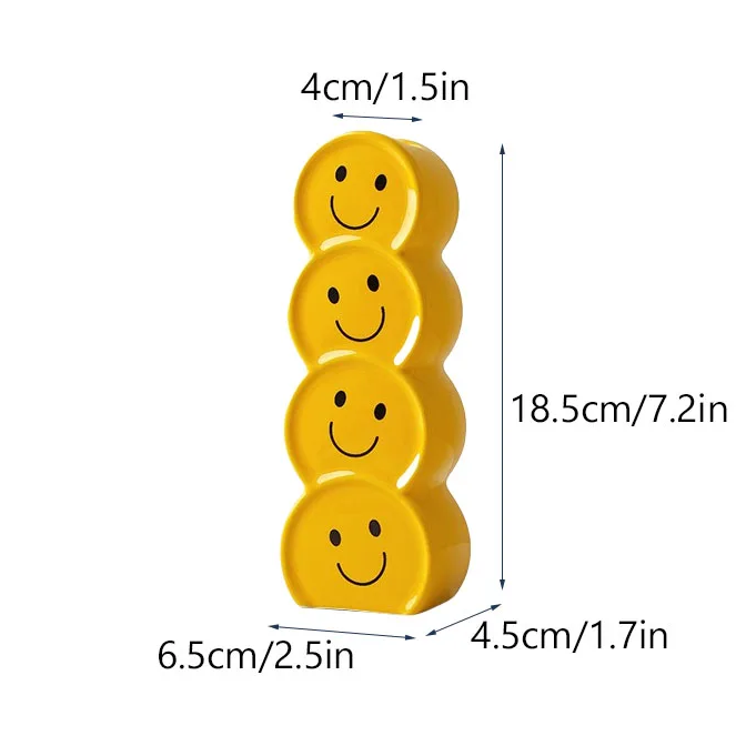 Smiley Face Emoji Vase | Aesthetic Room Decor