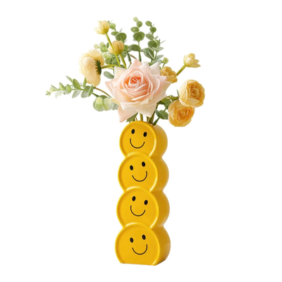 Smiley Face Emoji Vase | Aesthetic Room Decor