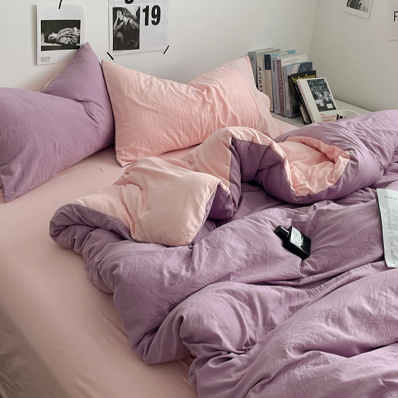 Dual-Tone Bedding Set | Aesthetic Room Decor