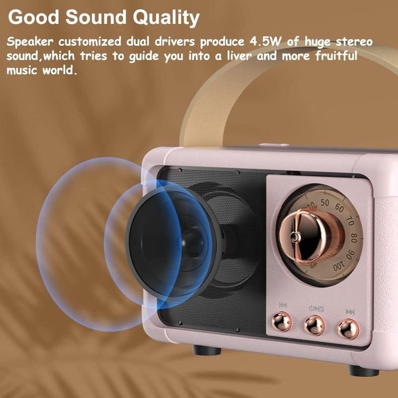 Retro Sound Mini Bluetooth Speaker | Aesthetic Room Decor