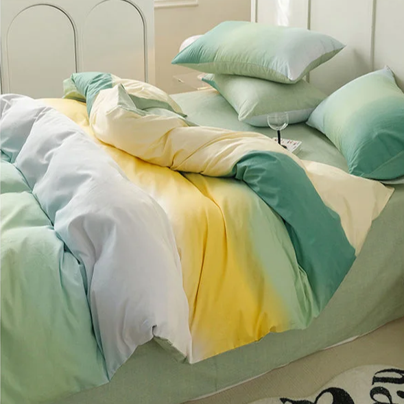 Gradient Waves Bedding Set | Aesthetic Room Decor