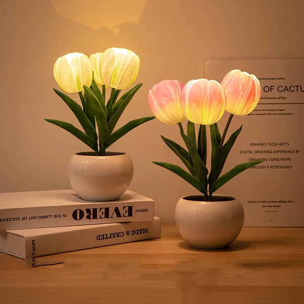 Cute Tulip Night Light | Aesthetic Night Light