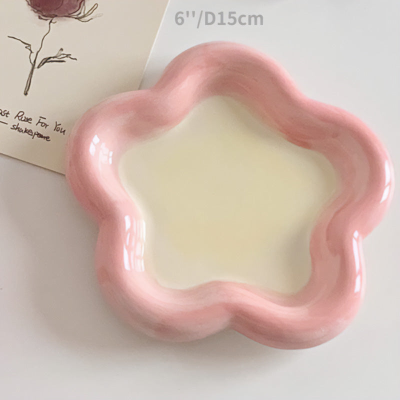 Pastel Flower Jewelry Tray