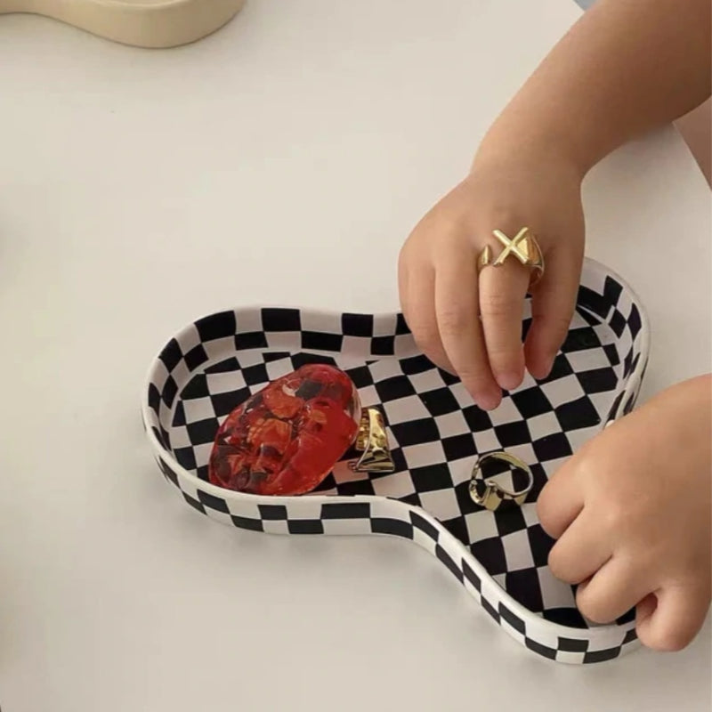 Checkered Jewelry Tray