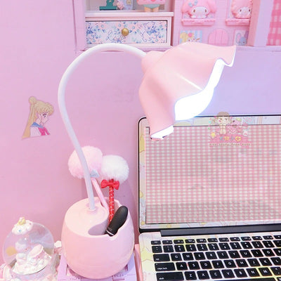 Kawaii Two-Storey Desk Shelf  Kawaii Aesthetic Room Desk Decor