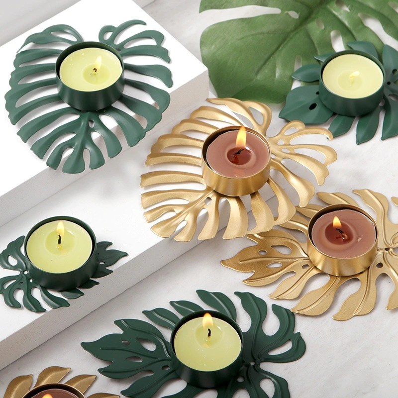 Monstera Leaf Candle Holder