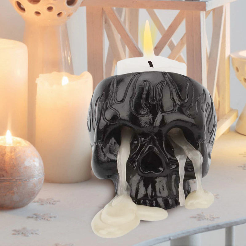 Skull Candle Holder